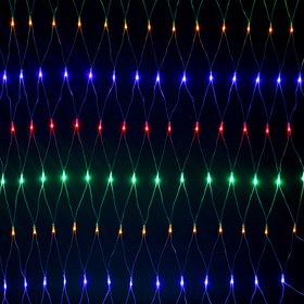 

УЦЕНКА Гирлянда "Сетка" уличная УМС Ш:2 м, В:3 м, Н.С. 3W LED-384-220V, БЕЗ контр. МУЛЬТИ