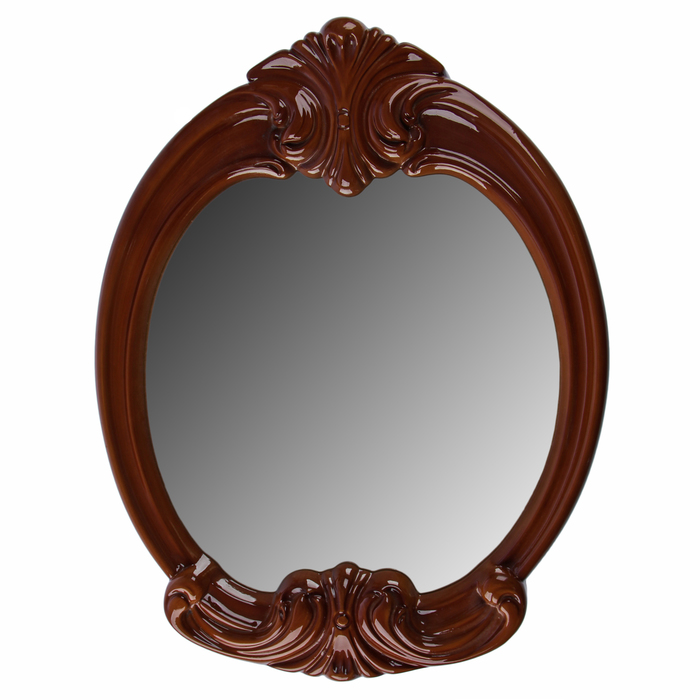 Зеркало «Виктория», размер отображения 40х44 см, светлый орех