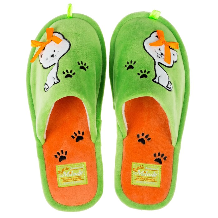 Туфли комнатные  женские арт. DW-С-8-101-05 (зелёный) (р. 39)