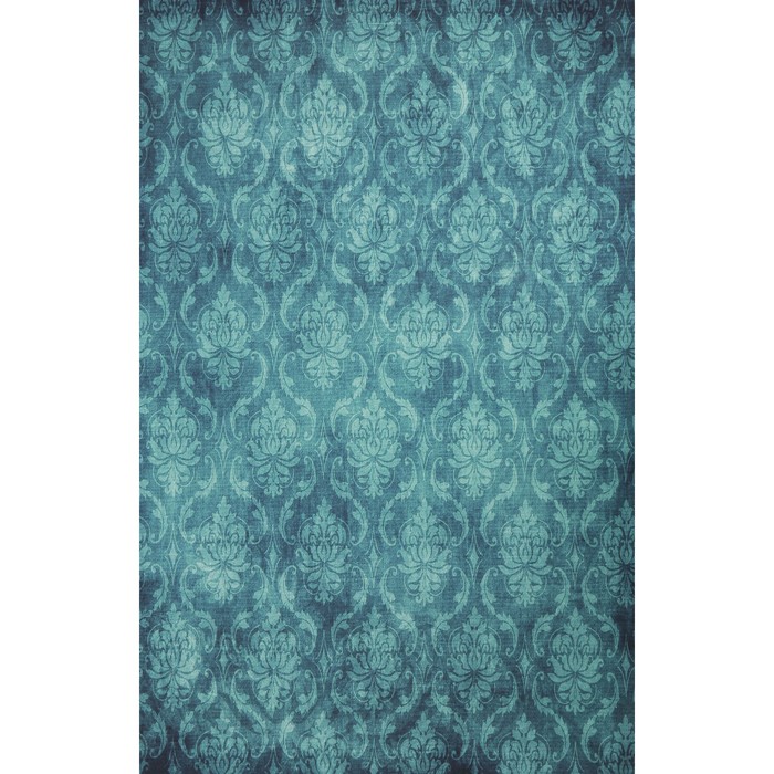 Фотофон винил "Вензели" голубой 80х125 см