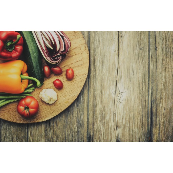 Фотофон винил "Свежие овощи" 80х125 см
