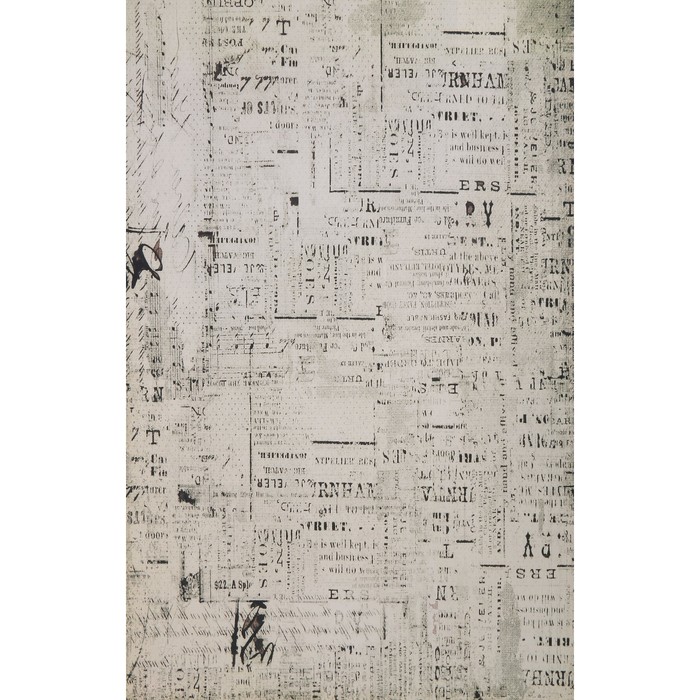 Фотофон винил "Старая газета" 80х125 см