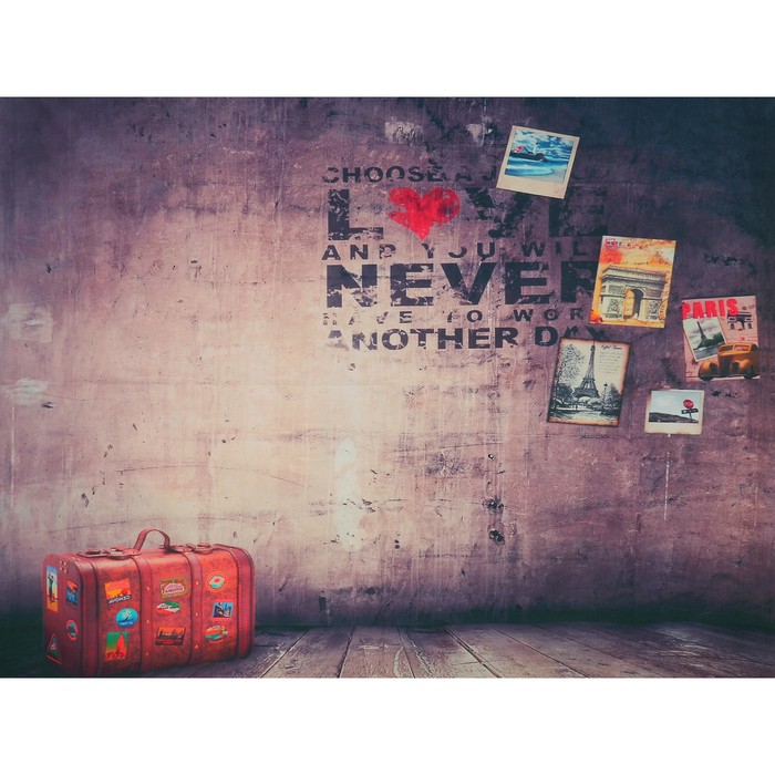 Фотофон винил "Путешествие" стена+пол 200х150 см