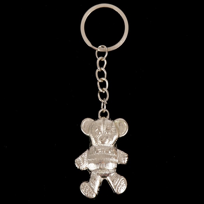 Брелок пластик под металл "Медвежонок" 4,5х2,8х1 см