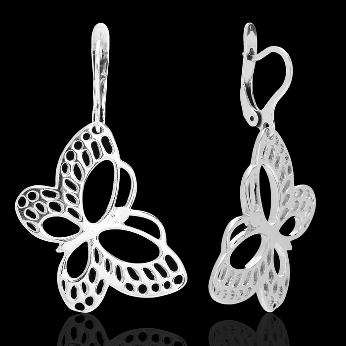 Серьги "Рема", цвет серебра