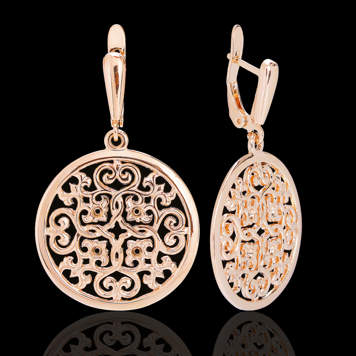 Серьги "Ниас", цвет золотой