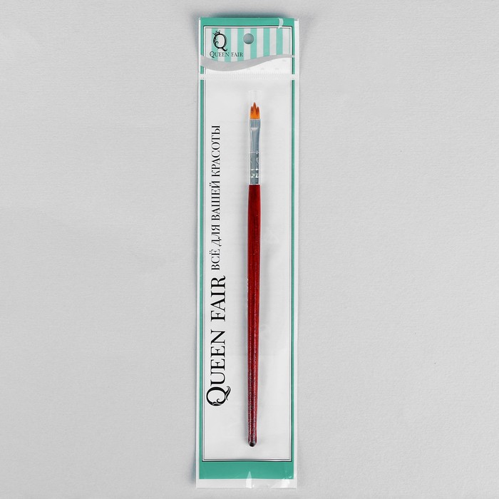 Кисть для дизайна №14, длина 18,2см, цвет коричневый