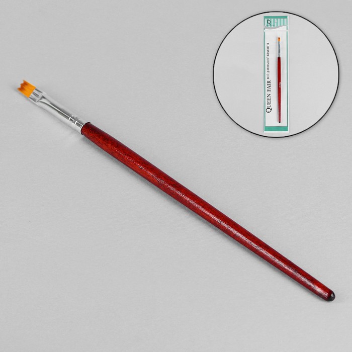 Кисть для дизайна №2, длина 18,2см, цвет коричневый