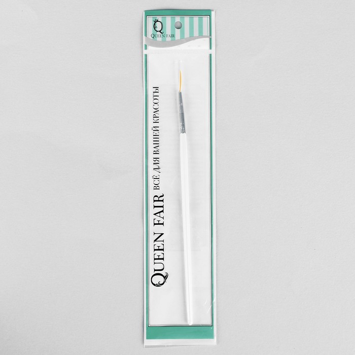 Кисть для дизайна, длина 18,3см, цвет белый