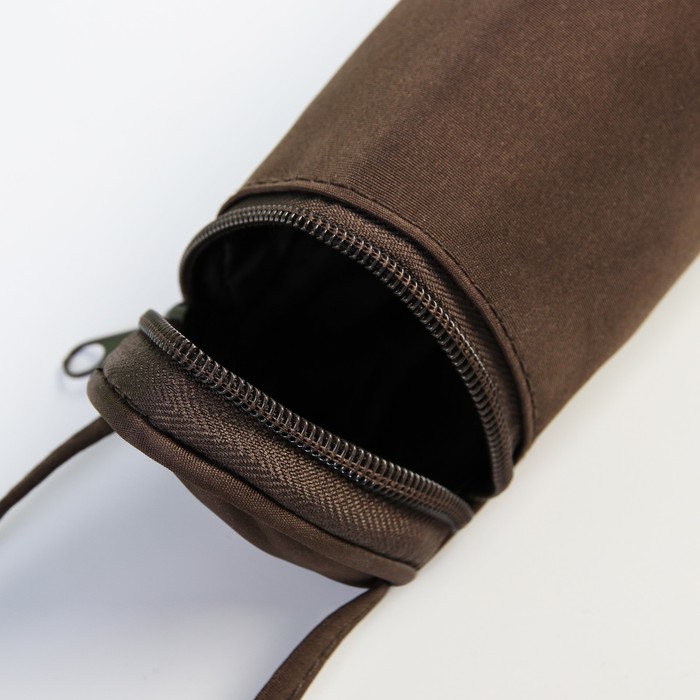 Сумка для мамы и малыша, с ковриком для пеленания и чехлом для бутылочки, цвет зелёный/коричневый