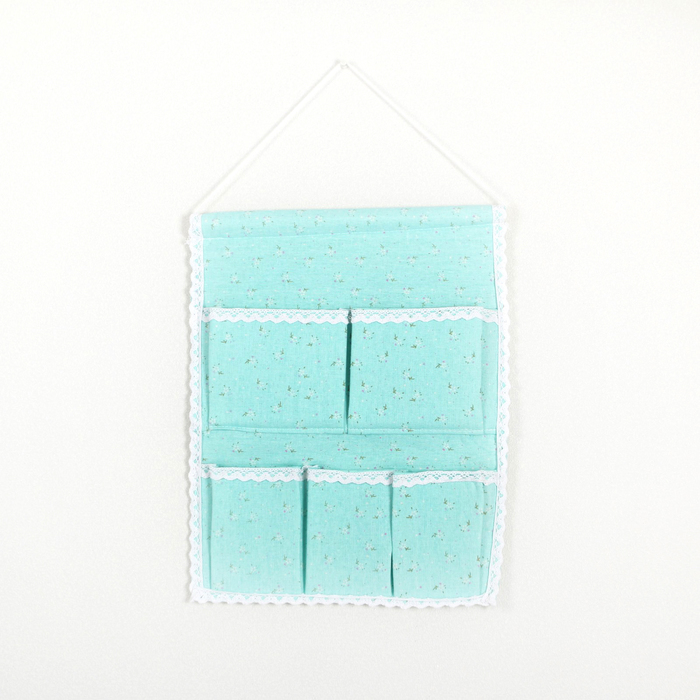 Органайзер с карманами подвесной, 5 отделений 41х33 см "Ассорти", дизайн МИКС