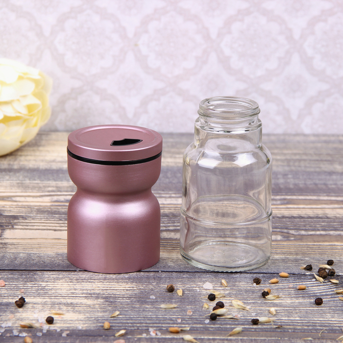 Набор для специй 130 мл "Модерн", 2 шт, цвет розовый