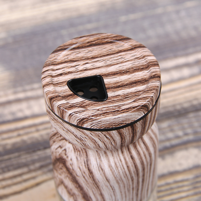 Набор для специй 130 мл "Модерн", 2 шт, цвет коричнево-белый