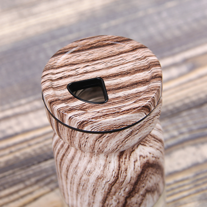 Набор для специй 130 мл "Модерн", 2 шт, цвет коричнево-белый