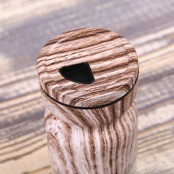 Набор для специй 130 мл "Модерн", 2 шт, цвет коричнево-белый