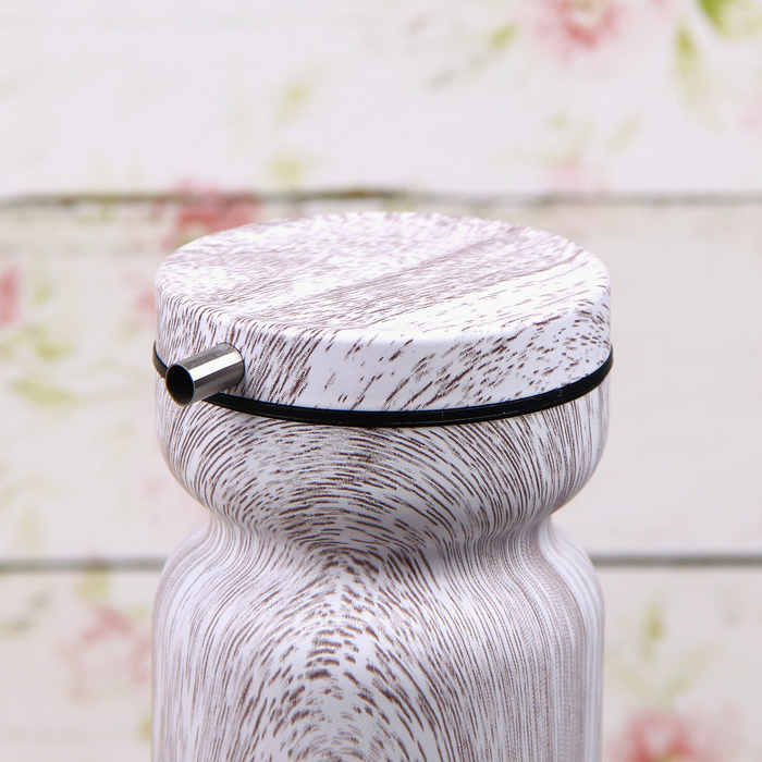 Набор бутылей для соуса и масла 370 мл "Модерн", 2 шт, на подставке, цвет белый