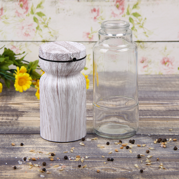 Набор бутылей для соуса и масла 370 мл "Модерн", 2 шт, на подставке, цвет белый