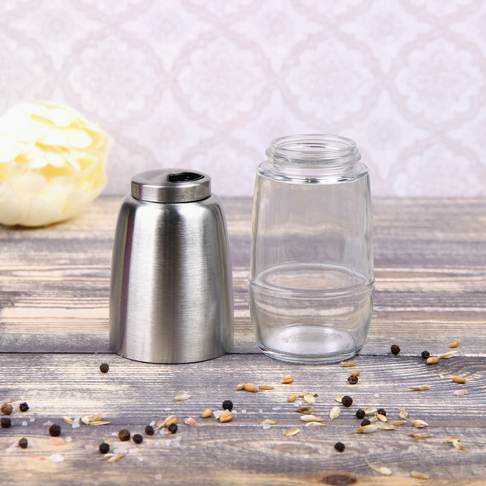 Набор для специй на подставке "Стиль", 4 предмета: соусники 330 мл, емкости для специй 160 мл