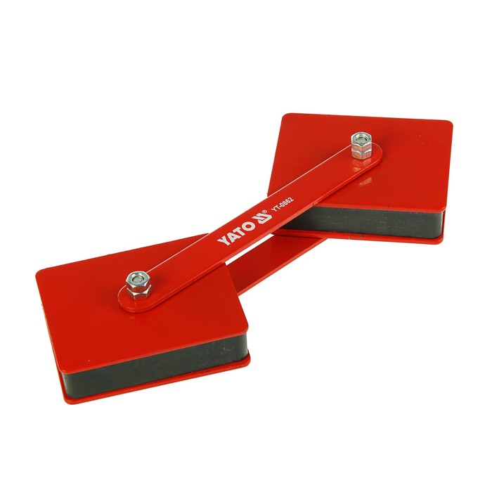 Магнитная струбцина для сварки YATO, 85х65х22мм, сила магнита 2х22.5кг, угол до 360°