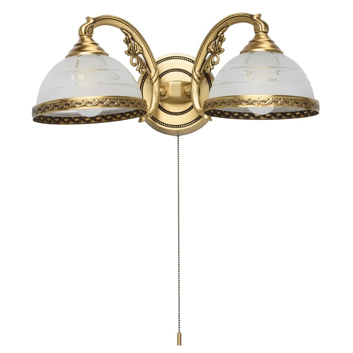 Бра "Ангел" 2x60W Е27 латунь 15x39x20см