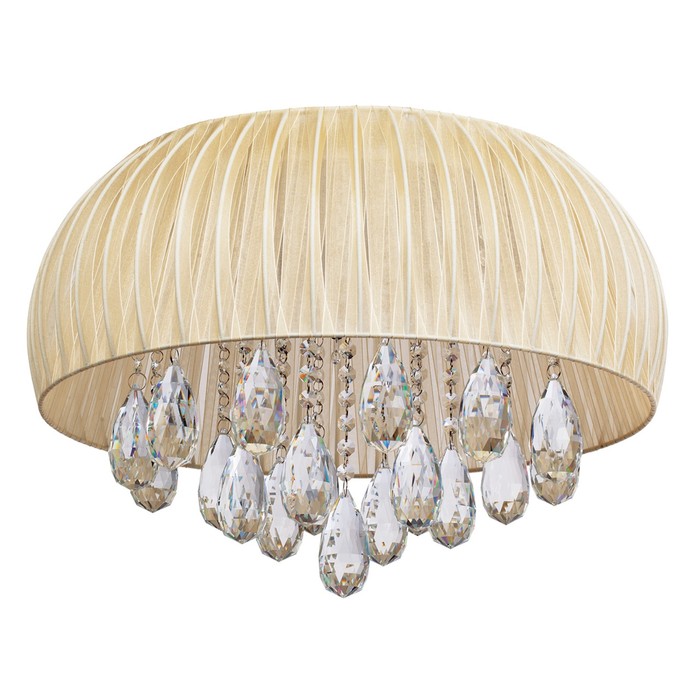 Люстра потолочная "Жаклин" 9x2,5W+3x3W LED+G4 серебро 50x50x35см