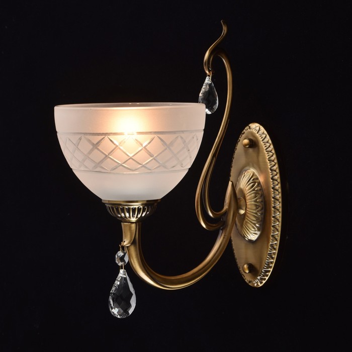 Бра "Ариадна" 1x60W E27 античная бронза 30x15x26см