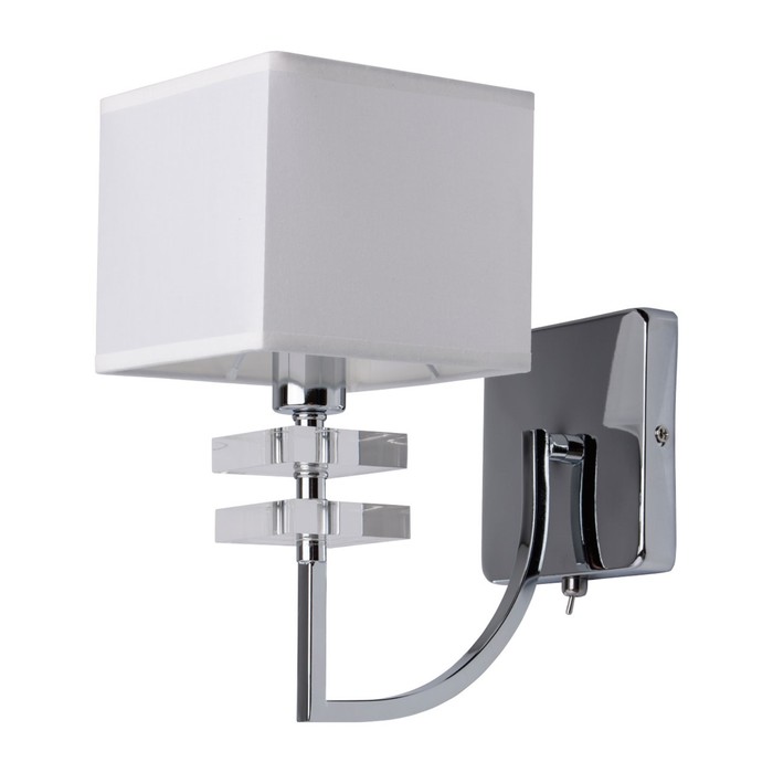 Бра "Прато" 1x40W Е14 хром 28x14x24см