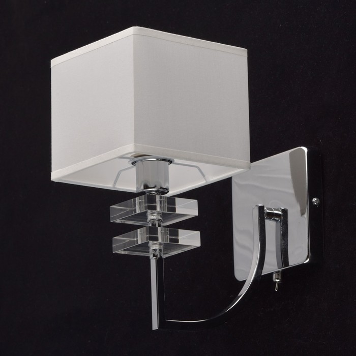 Бра "Прато" 1x40W Е14 хром 28x14x24см