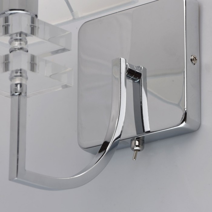 Бра "Прато" 1x40W Е14 хром 28x14x24см