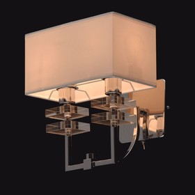 

Бра "Прато" 2x40W Е14 хром 26,5x23x24см