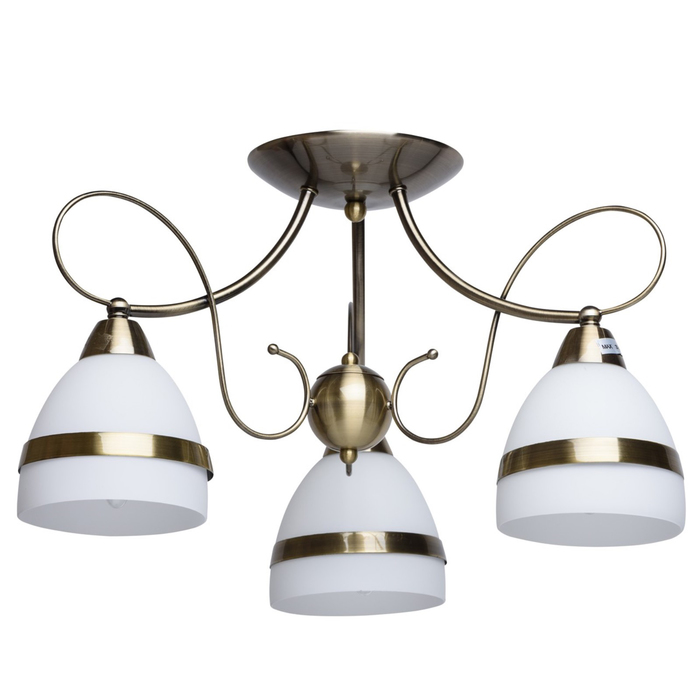 Люстра потолочная "Фелиция" 3x40W E14 античная бронза 50x50x30см