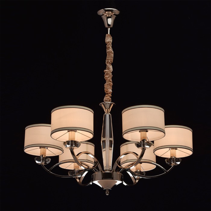 Люстра подвесная "Палермо" 6x40W E14 хром 88x88x231см