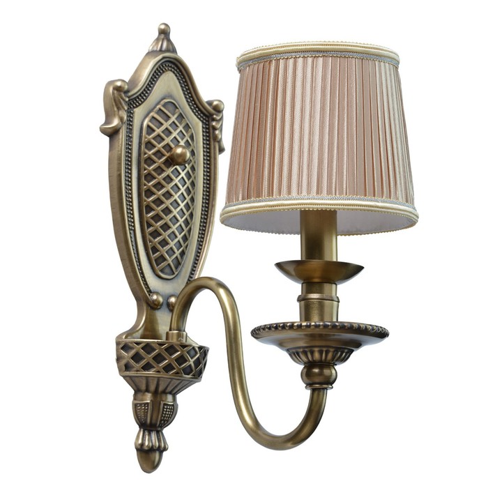 Бра "Паула" 1x40W E14 латунь 33x14x22см