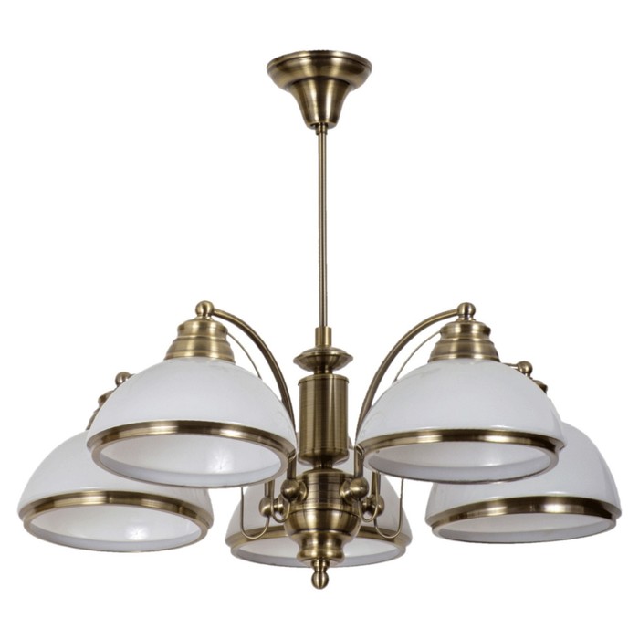 Люстра подвесная "Фелиция" 5x60W Е27 античная бронза 58x58x57см