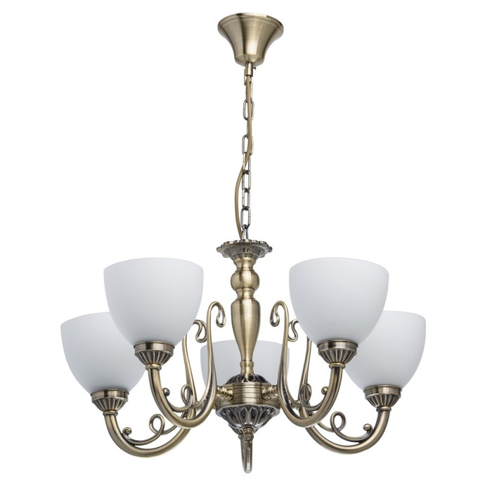 Люстра подвесная "Ариадна" 5x60W E27 античная бронза 60x60x99см