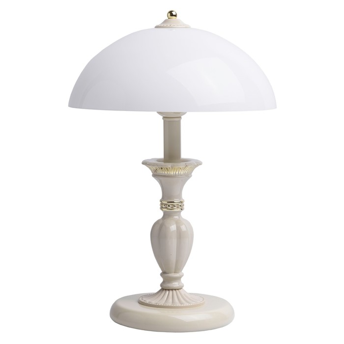 Настольная лампа "Ариадна" 2x60W E14 золото, слоновая кость 30x30x45см