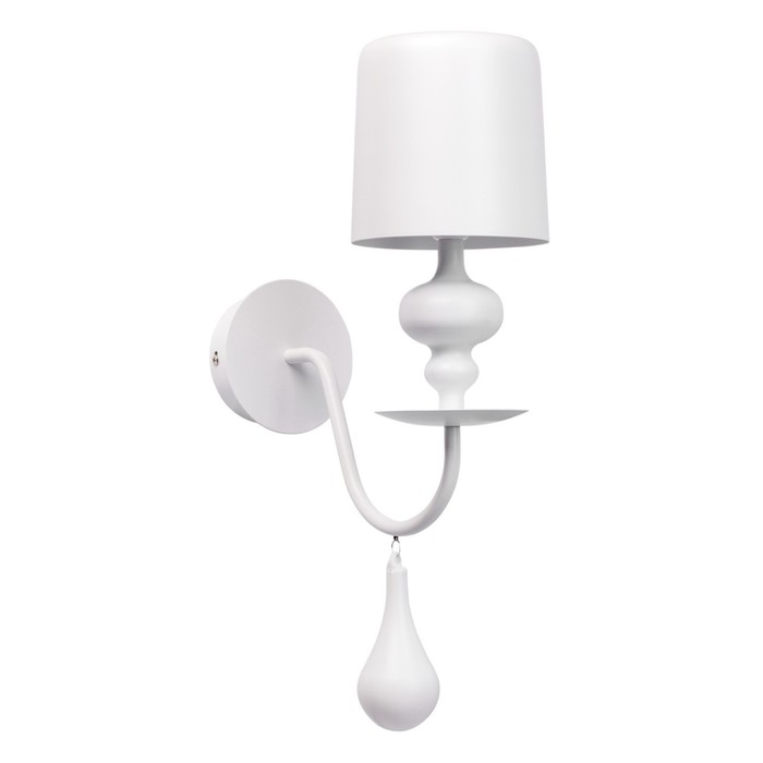 Бра "Айсфельд" 1x40W E14 белый 49x14x33см