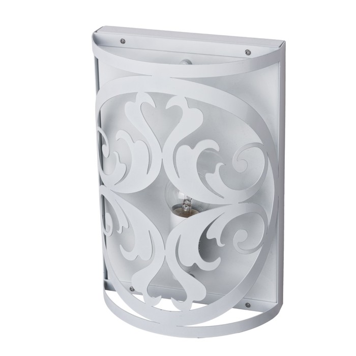 Бра "Замок" 1x60W E14 белый 27x20x9см