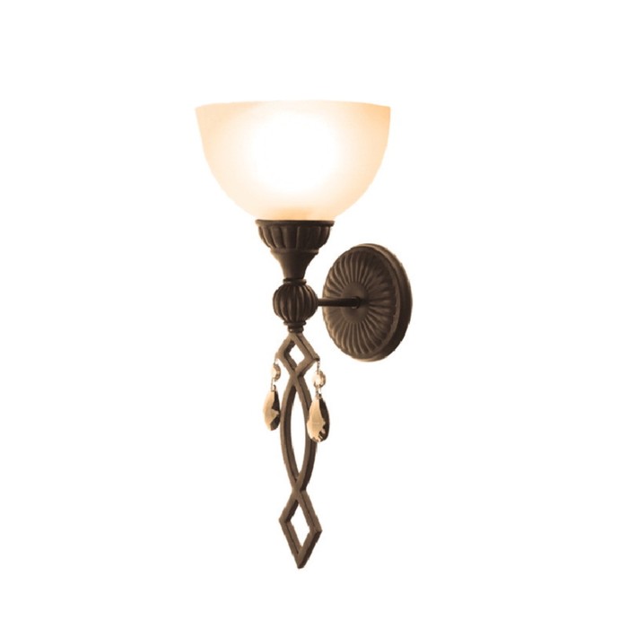 Бра "Айвенго" 1x60W Е27 чёрный 49x20x20см