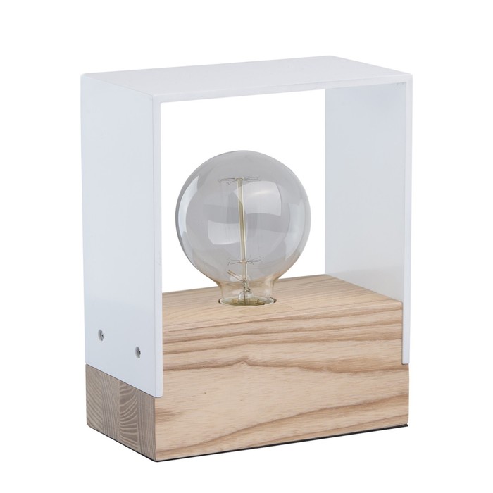 Настольная лампа "Идея" 1x40W E27 ясень 20x11x25см