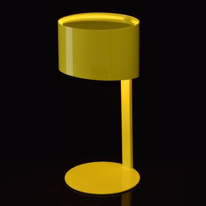 Настольная лампа "Идея" 1x40W E14 желтый 15x15x33см