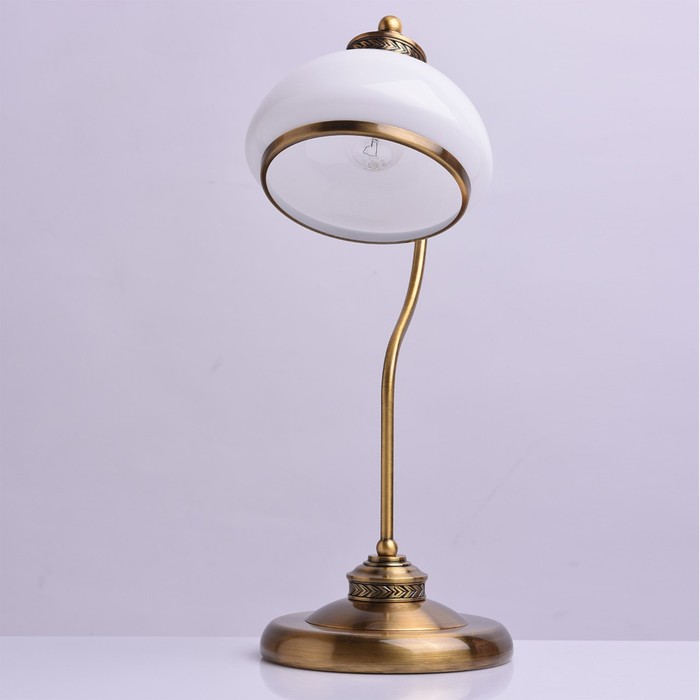 Настольная лампа "Аманда" 1x60W E27 медовая бронза 19x19x47см