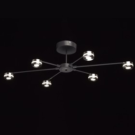 

Люстра потолочная "Гэлэкси" 6x5W LED чёрный 98x98x23см