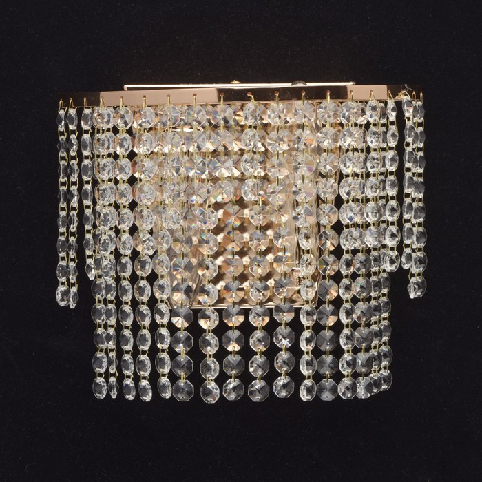 Бра "Изабелла" 2x40W E14 золото 25x21x13см