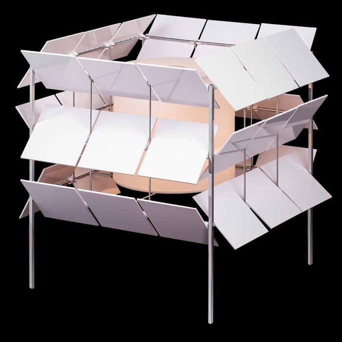 Настольная лампа "Инго/Ingo" 1x60W E27 хром 43x43x53см