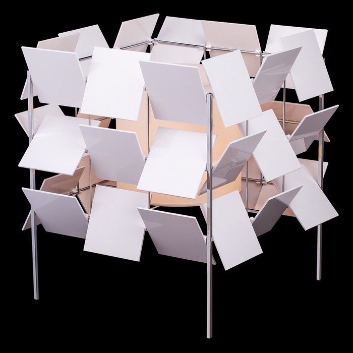 Настольная лампа "Инго/Ingo" 1x60W E27 хром 43x43x53см