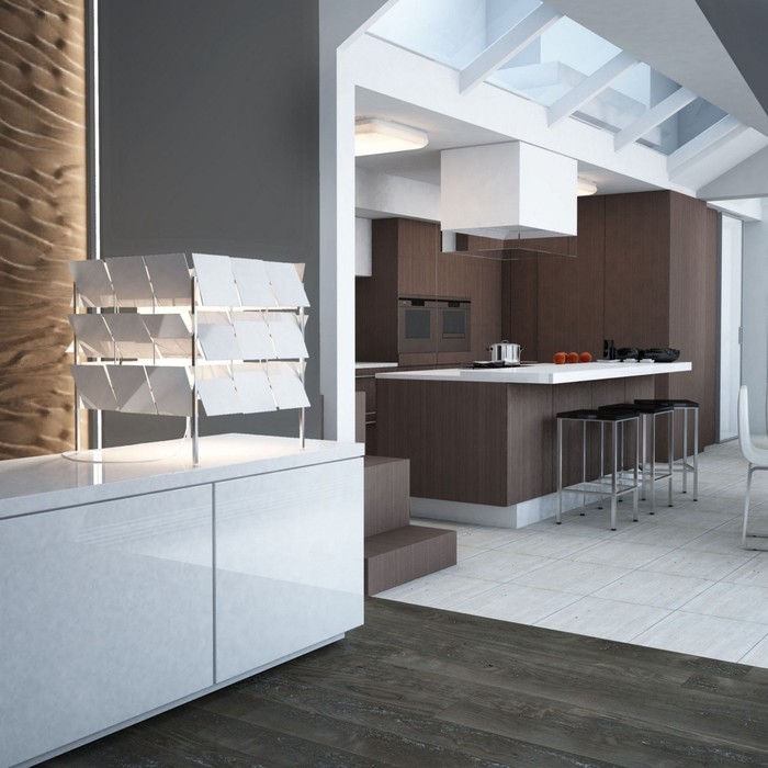 Настольная лампа "Инго/Ingo" 1x60W E27 хром 43x43x53см