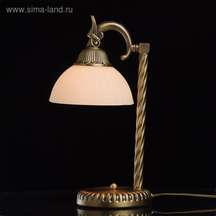 фото Настольная лампа «афродита», 1x60w e27, античная бронза 17x19x38 см mw-light