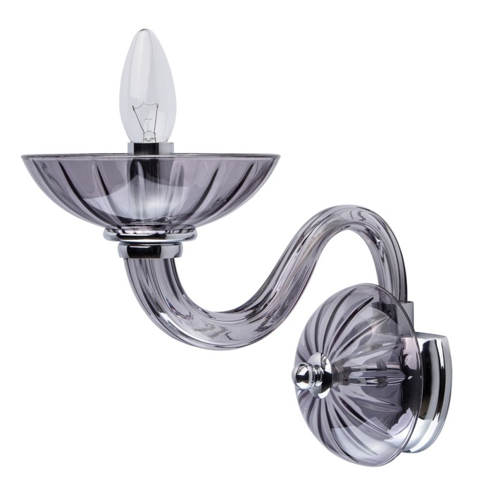 Бра "Элла" 1x60W E14 хром 28x16x20см