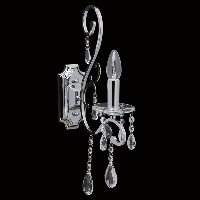 Бра "Сюзанна" 1x40W E14 хром 46x10x23см